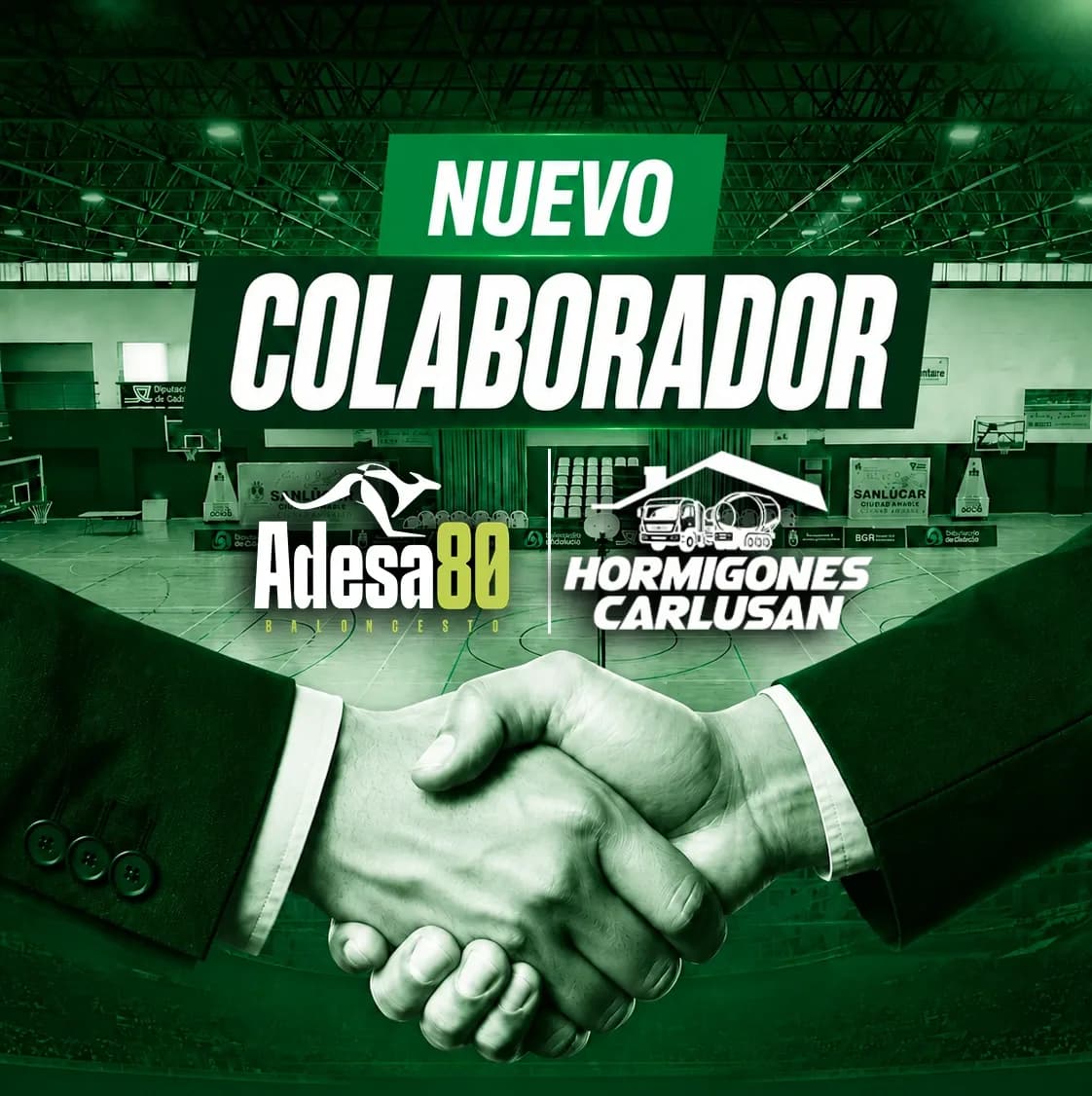 Portada: Hormigones Carlusan se suma a la familia del ADESA 80 y estará presente a pie de pista con su roll-up corporativo