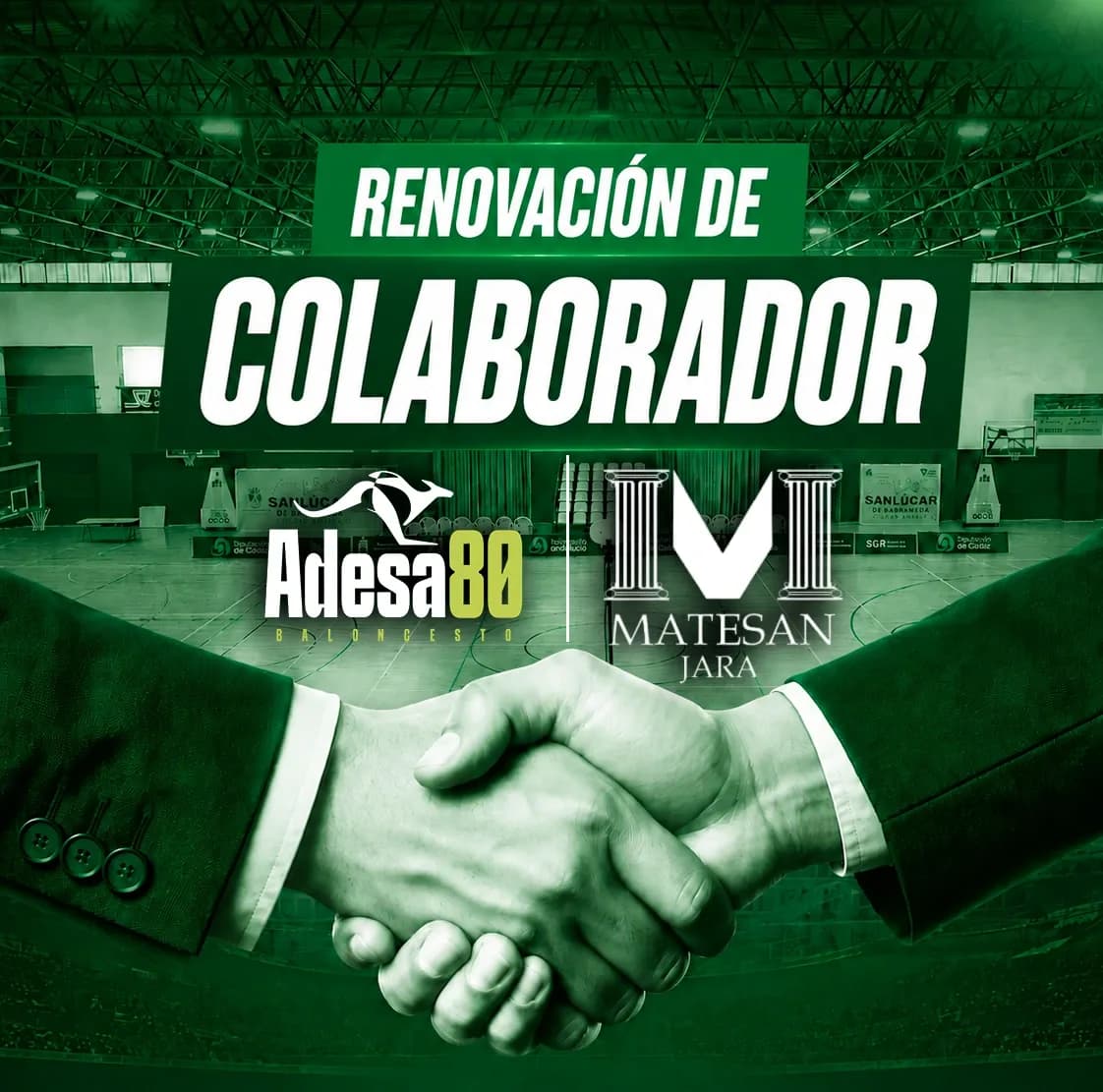 Portada: MATESAN renueva un año más su respaldo a ADESA 80 con un gran cartel publicitario en el pabellón